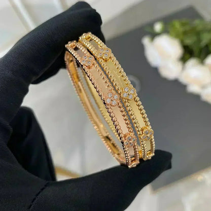 [Ornora Jewelry]CLOVER BRACELET 4MM DIAMONDS