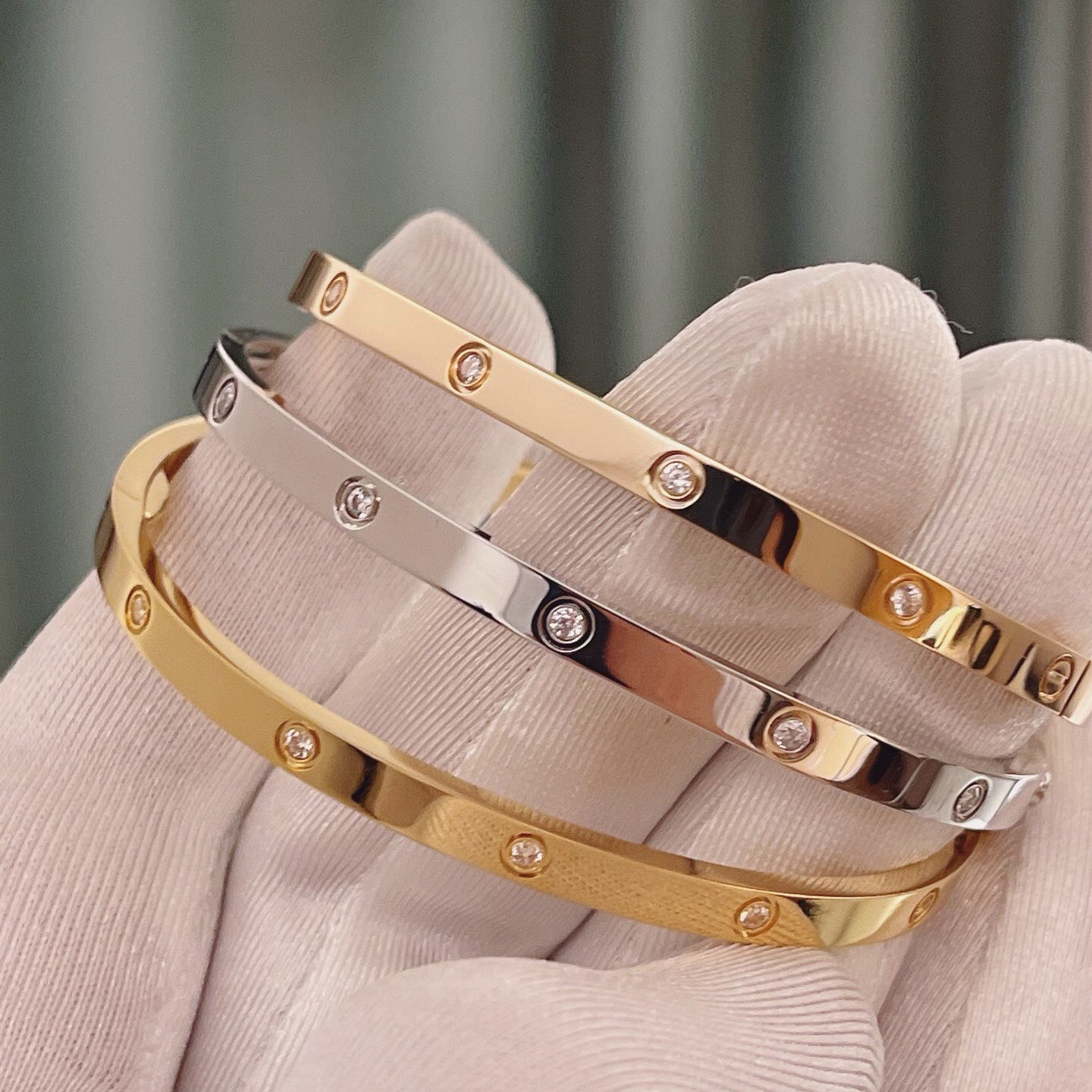 [Ornora Jewelry]LOVE BRACELET 3.65MM 10 DIAMONDS