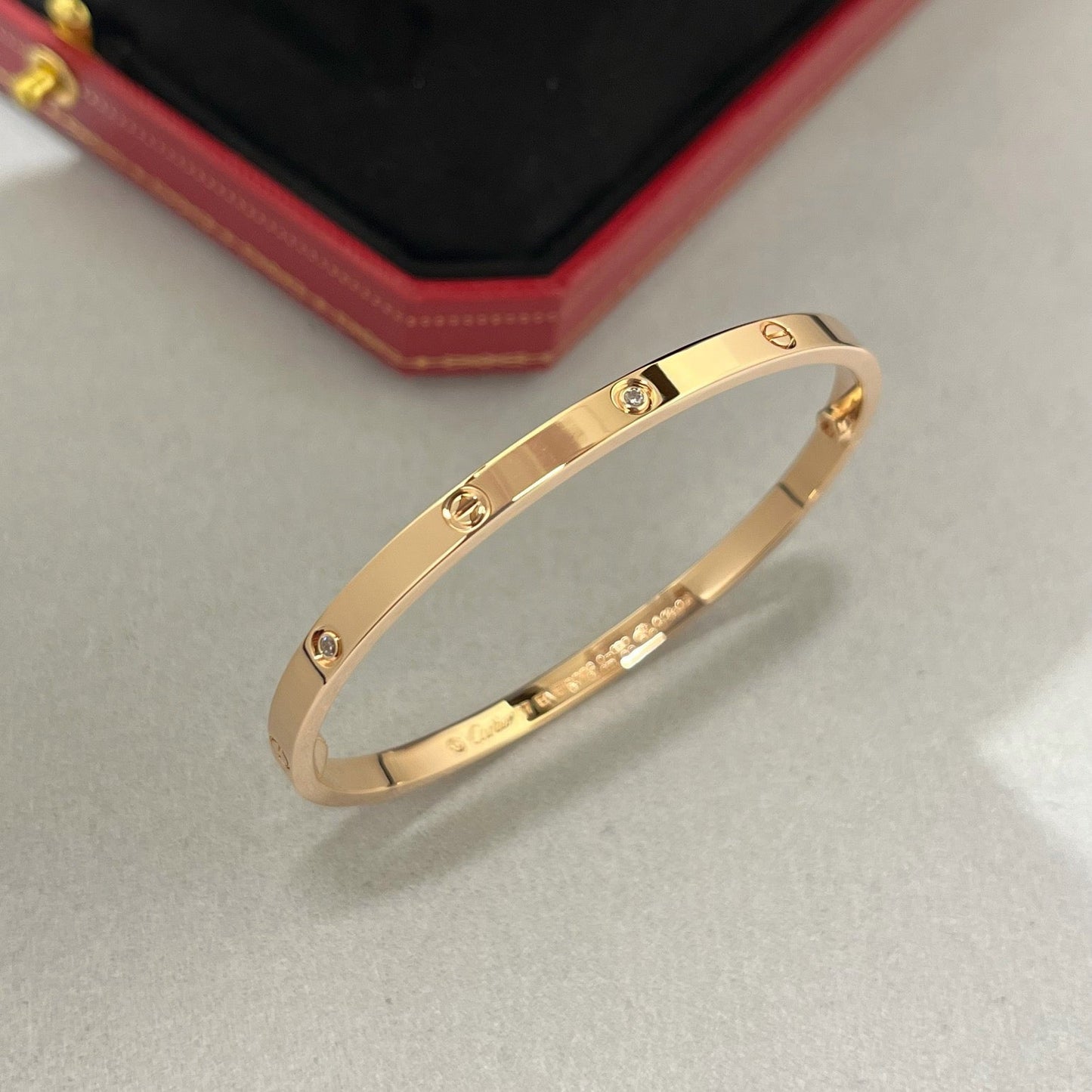 [Ornora Jewelry]LOVE BRACELET 3.65MM 6 DIAMONDS
