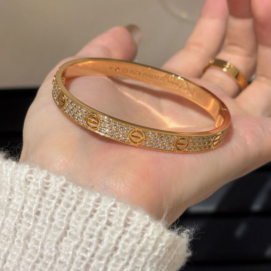 [Ornora Jewelry]LOVE BRACELET 6.1MM DIAMOND-PAVED