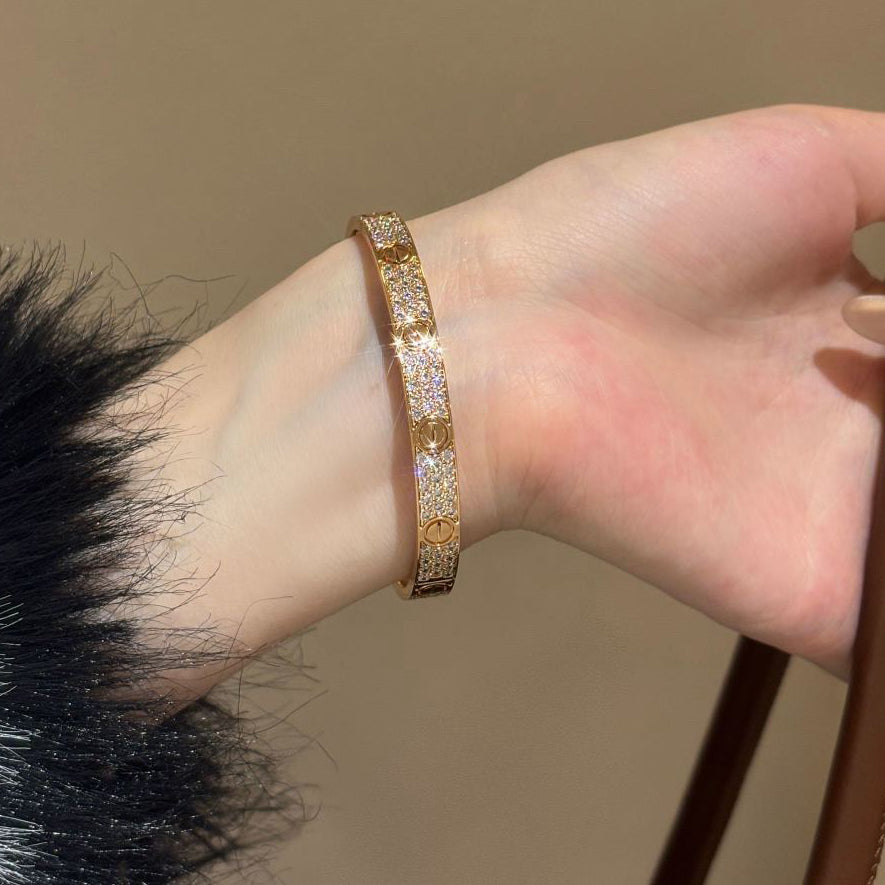 [Ornora Jewelry]LOVE BRACELET 6.1MM DIAMOND-PAVED