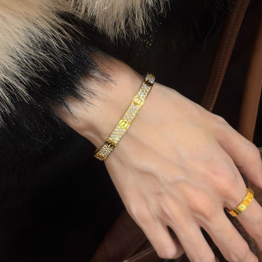 [Ornora Jewelry]LOVE BRACELET 6.1MM DIAMOND-PAVED