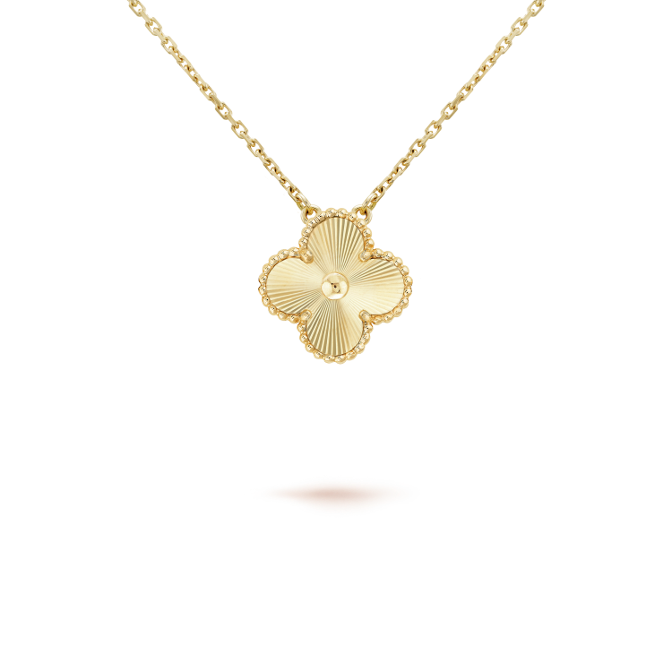 [Ornora Jewelry]CLOVER 15MM LASER NECKLACE