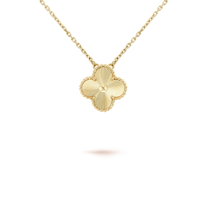 [Ornora Jewelry]CLOVER 15MM LASER NECKLACE