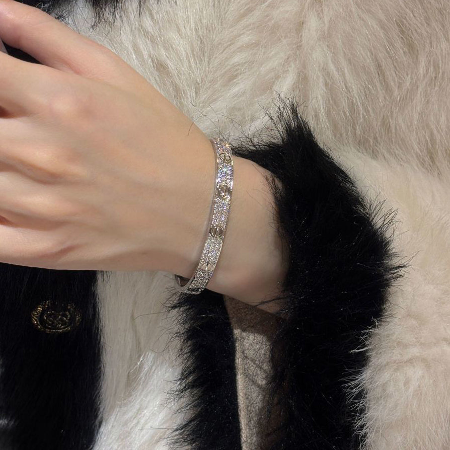 [Ornora Jewelry]LOVE BRACELET 6.1MM DIAMOND-PAVED
