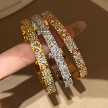 [Ornora Jewelry]LOVE BRACELET 6.1MM DIAMOND-PAVED 10 BIG DIAMONDS