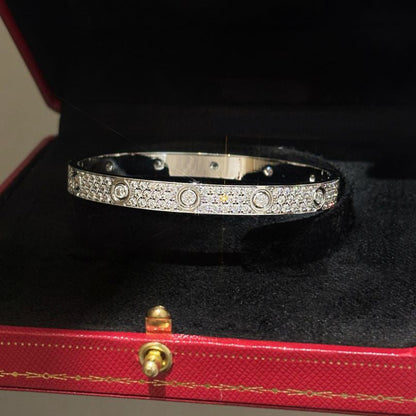 [Ornora Jewelry]LOVE BRACELET 6.1MM DIAMOND-PAVED 10 BIG DIAMONDS