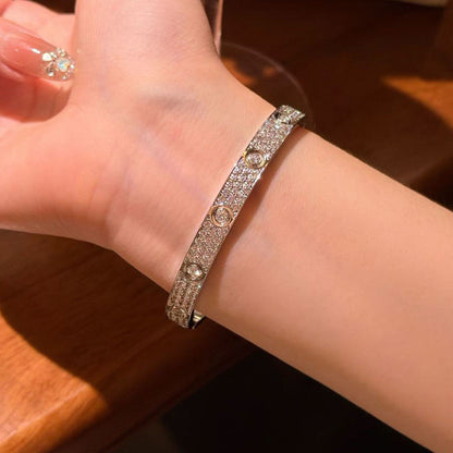 [Ornora Jewelry]LOVE BRACELET 6.1MM DIAMOND-PAVED 10 BIG DIAMONDS