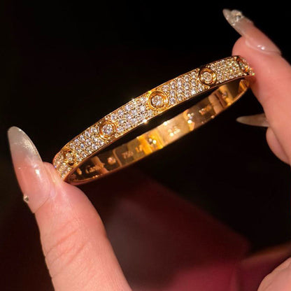 [Ornora Jewelry]LOVE BRACELET 6.1MM DIAMOND-PAVED 10 BIG DIAMONDS