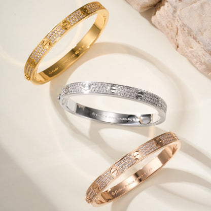 [Ornora Jewelry]LOVE BRACELET 6.1MM DIAMOND-PAVED