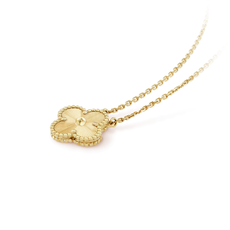 [Ornora Jewelry]CLOVER 15MM LASER NECKLACE