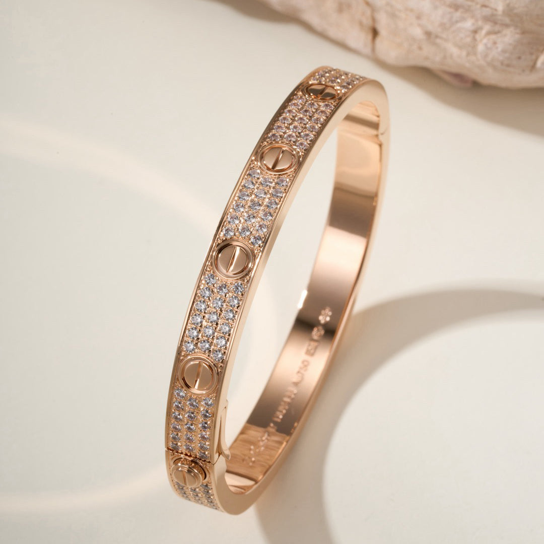 [Ornora Jewelry]LOVE BRACELET 6.1MM DIAMOND-PAVED