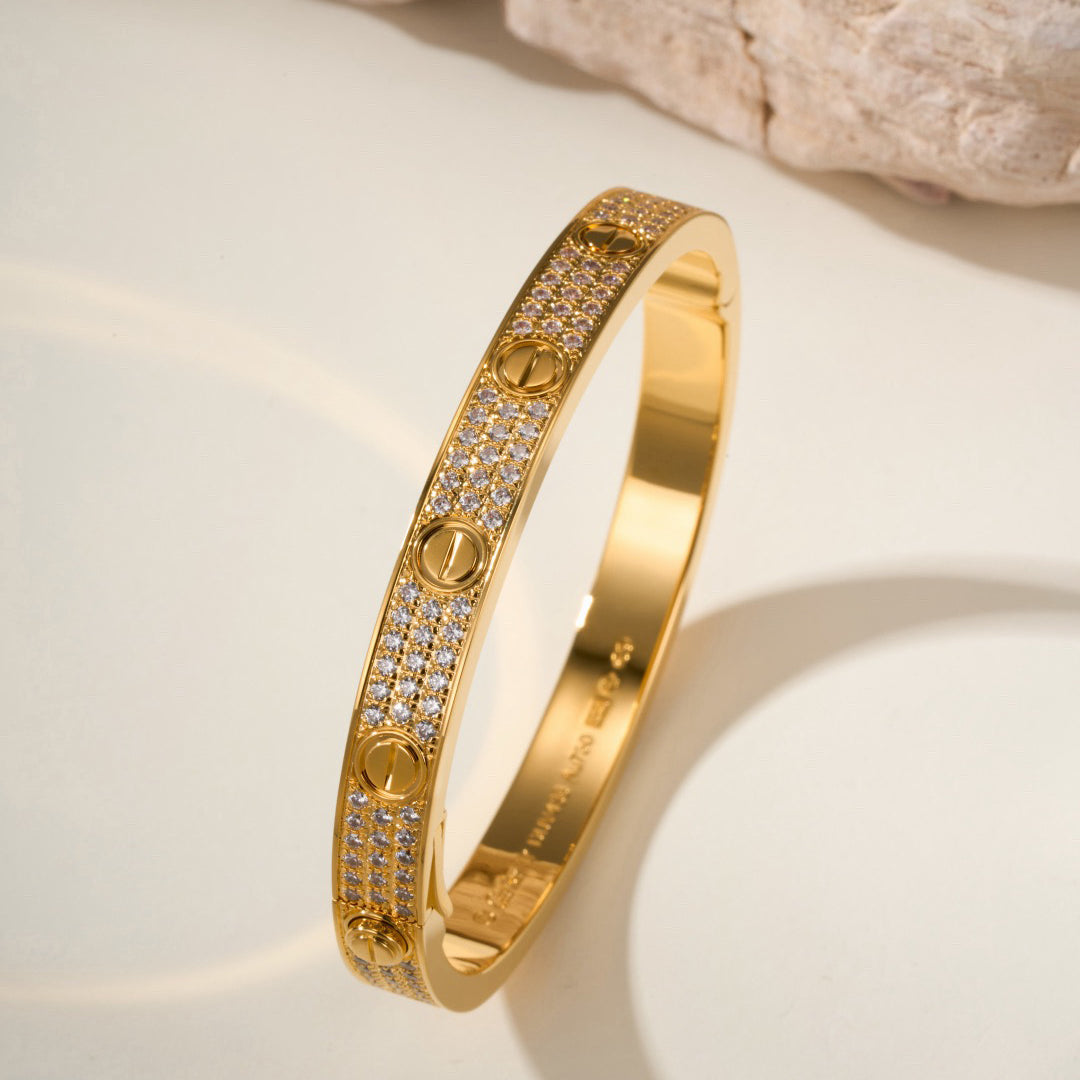 [Ornora Jewelry]LOVE BRACELET 6.1MM DIAMOND-PAVED
