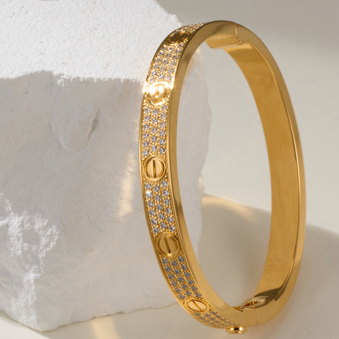 [Ornora Jewelry]LOVE BRACELET 6.1MM DIAMOND-PAVED