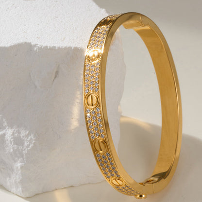 [Ornora Jewelry]LOVE BRACELET 6.1MM DIAMOND-PAVED