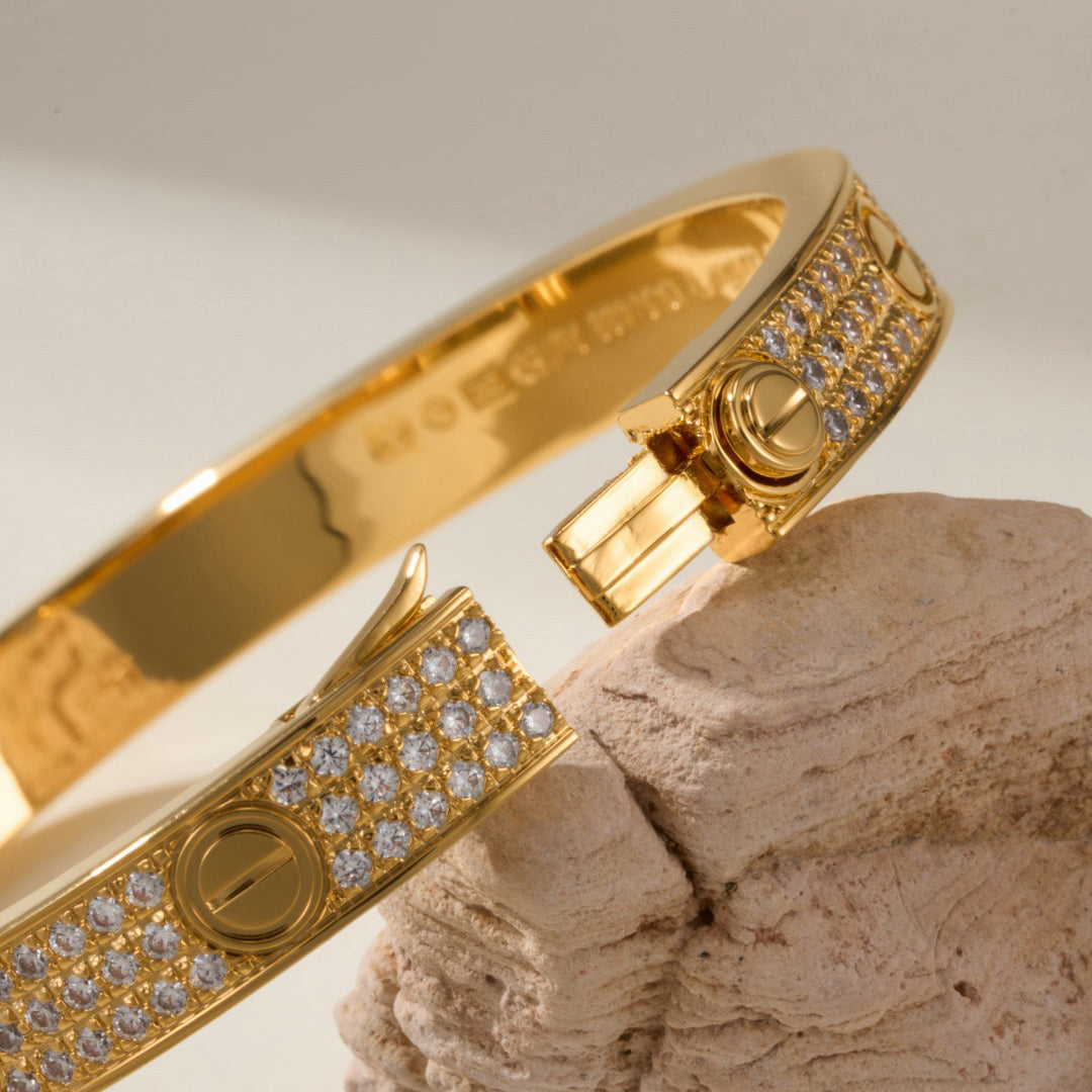 [Ornora Jewelry]LOVE BRACELET 6.1MM DIAMOND-PAVED