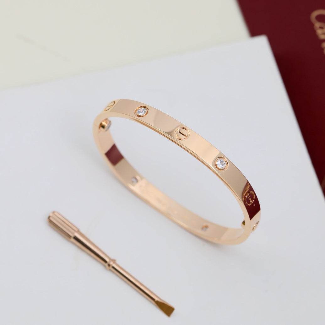 [Ornora Jewelry]LOVE BRACELET 6.1MM 4 DIAMONDS