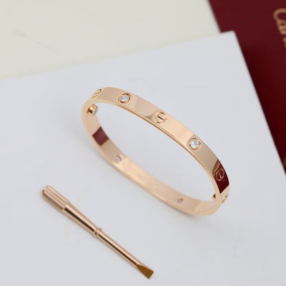 [Ornora Jewelry]LOVE BRACELET 6.1MM 4 DIAMONDS
