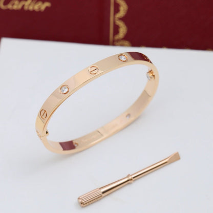 [Ornora Jewelry]LOVE BRACELET 6.1MM 4 DIAMONDS