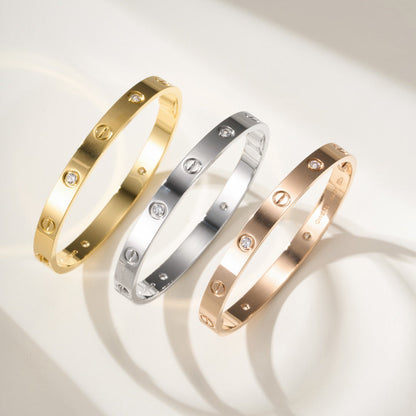 [Ornora Jewelry]LOVE BRACELET 6.1MM 4 DIAMONDS