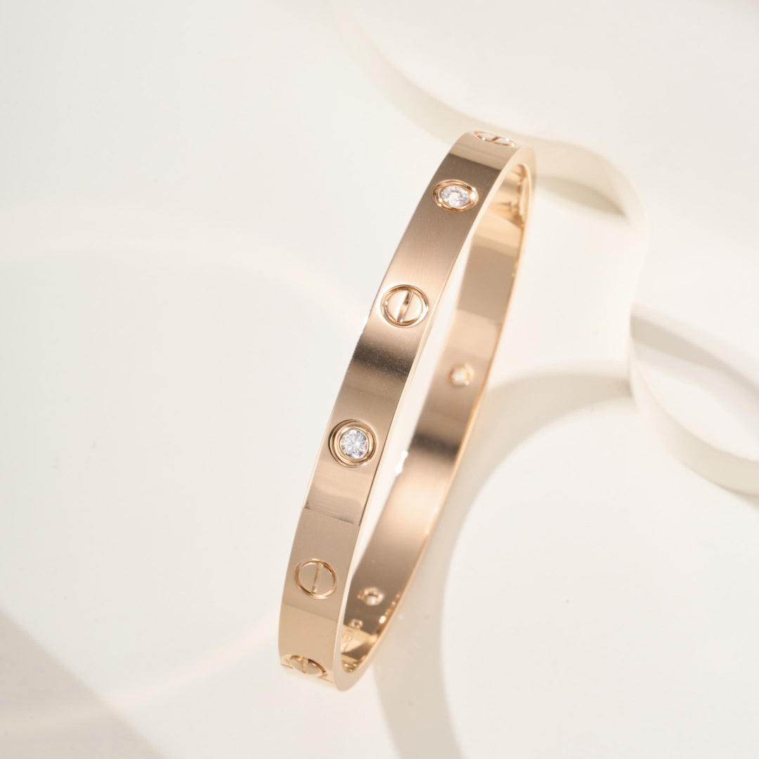 [Ornora Jewelry]LOVE BRACELET 6.1MM 4 DIAMONDS