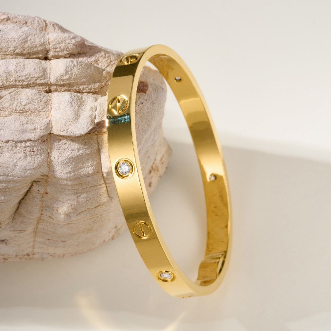 [Ornora Jewelry]LOVE BRACELET 6.1MM 4 DIAMONDS
