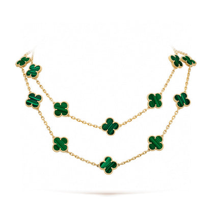 [Ornora Jewelry]CLOVER 20 MOTIFS MALACHITE GOLD