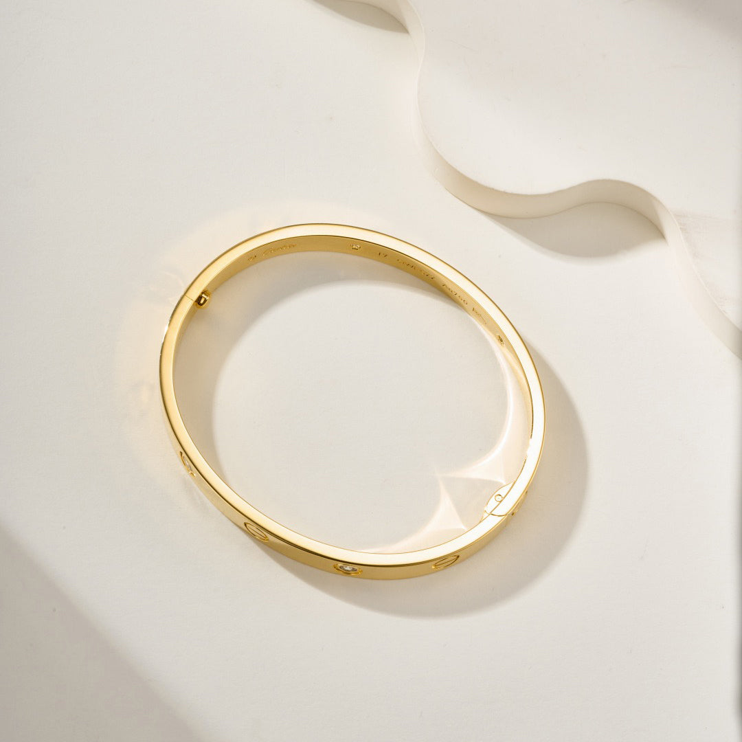 [Ornora Jewelry]LOVE BRACELET 6.1MM 4 DIAMONDS