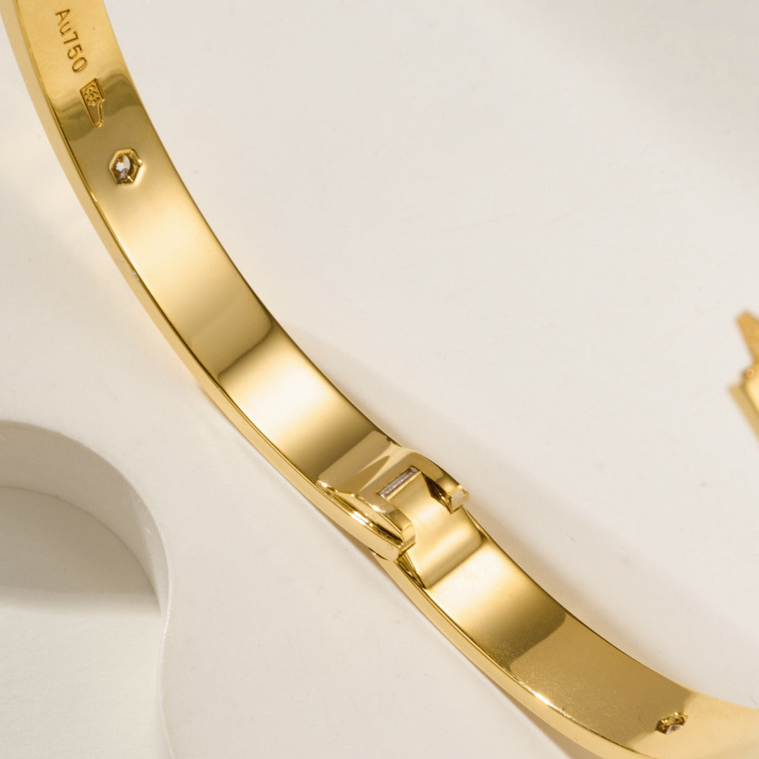 [Ornora Jewelry]LOVE BRACELET 6.1MM 4 DIAMONDS