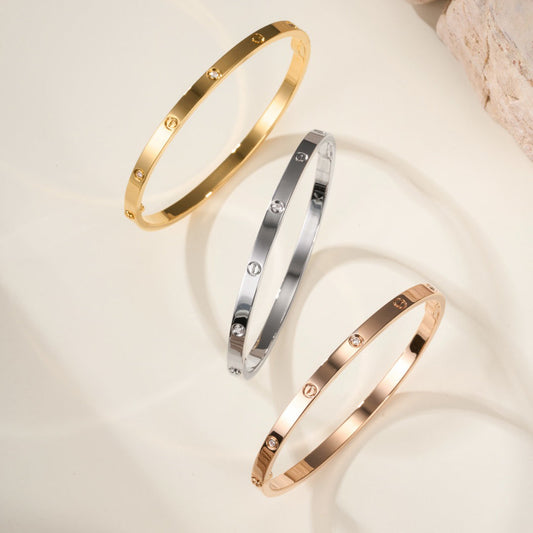 [Ornora Jewelry]LOVE BRACELET 3.65MM 6 DIAMONDS