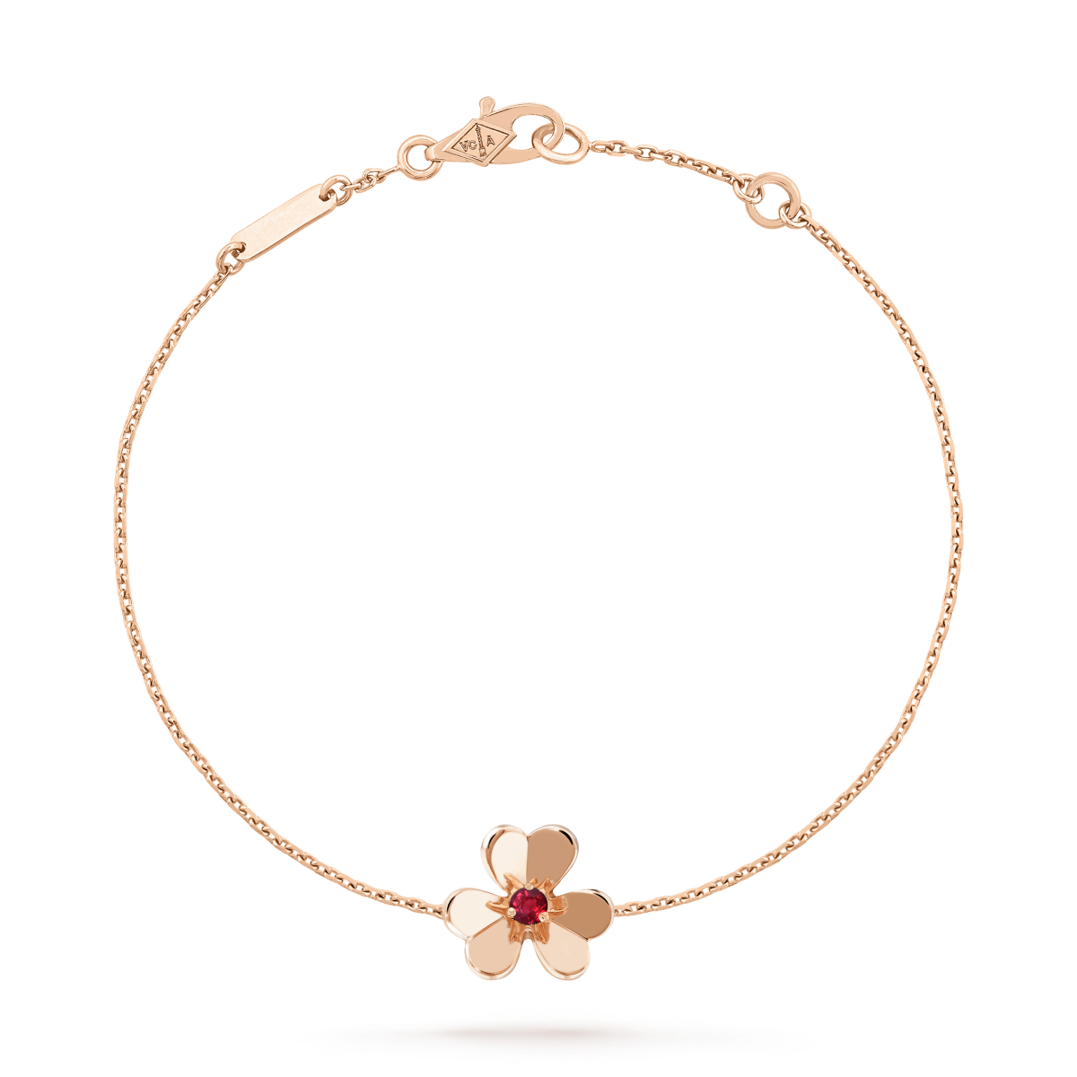 [Ornora Jewelry]FRIVOLE GOLD FLOWER PINK MALACHITE BRACELET