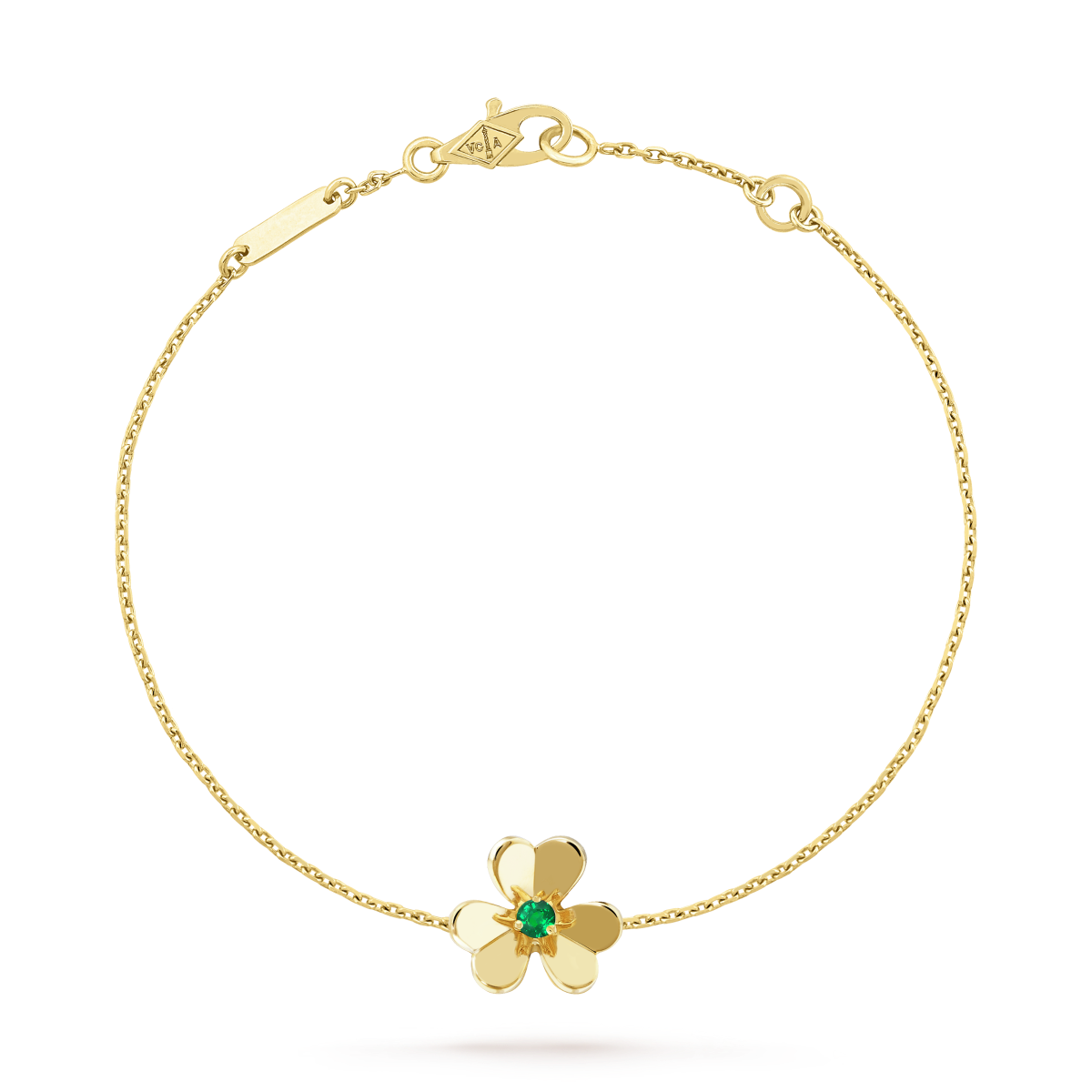[Ornora Jewelry]FRIVOLE GOLD FLOWER PINK MALACHITE BRACELET