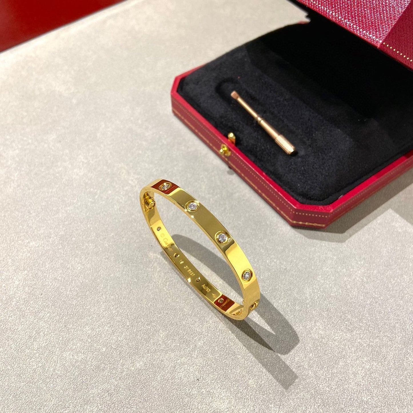 [Ornora Jewelry]LOVE BRACELET 6.1MM 10 DIAMONDS