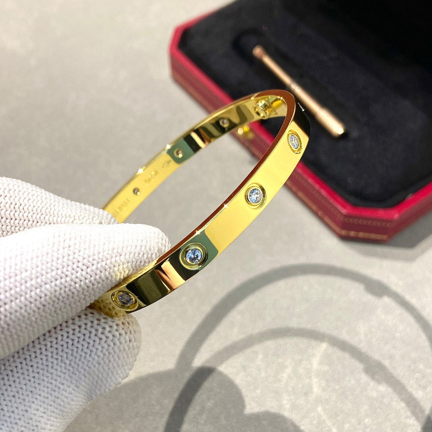 [Ornora Jewelry]LOVE BRACELET 6.1MM 10 DIAMONDS