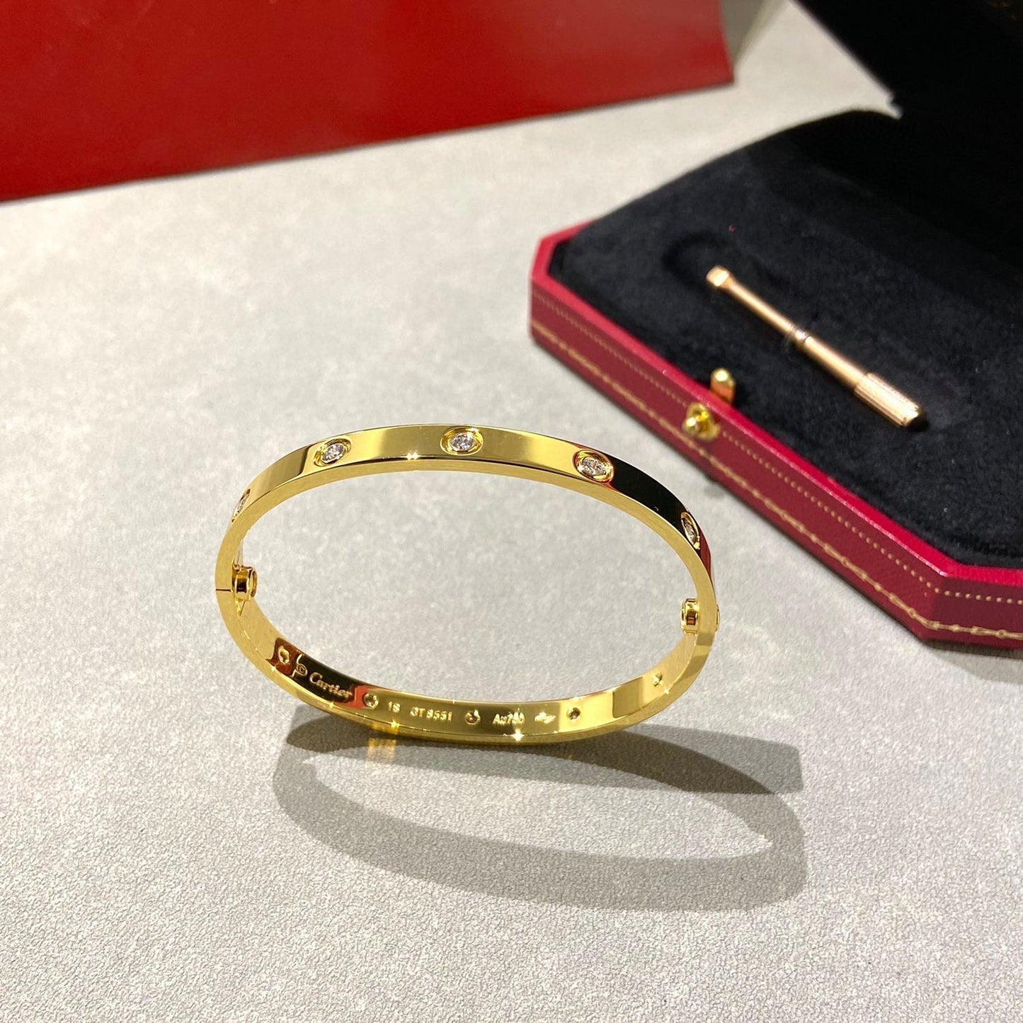 [Ornora Jewelry]LOVE BRACELET 6.1MM 10 DIAMONDS