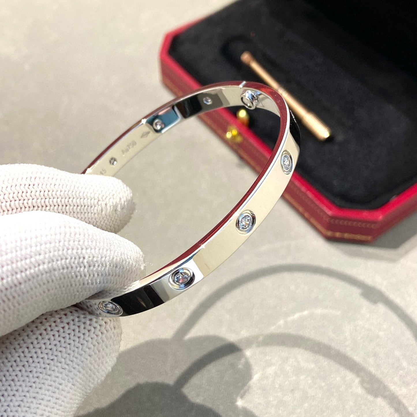 [Ornora Jewelry]LOVE BRACELET 6.1MM 10 DIAMONDS