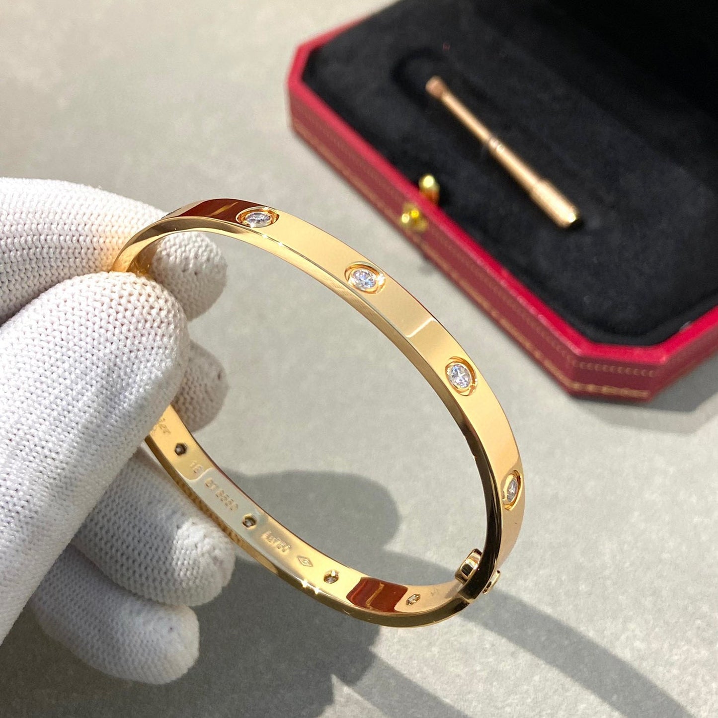 [Ornora Jewelry]LOVE BRACELET 6.1MM 10 DIAMONDS