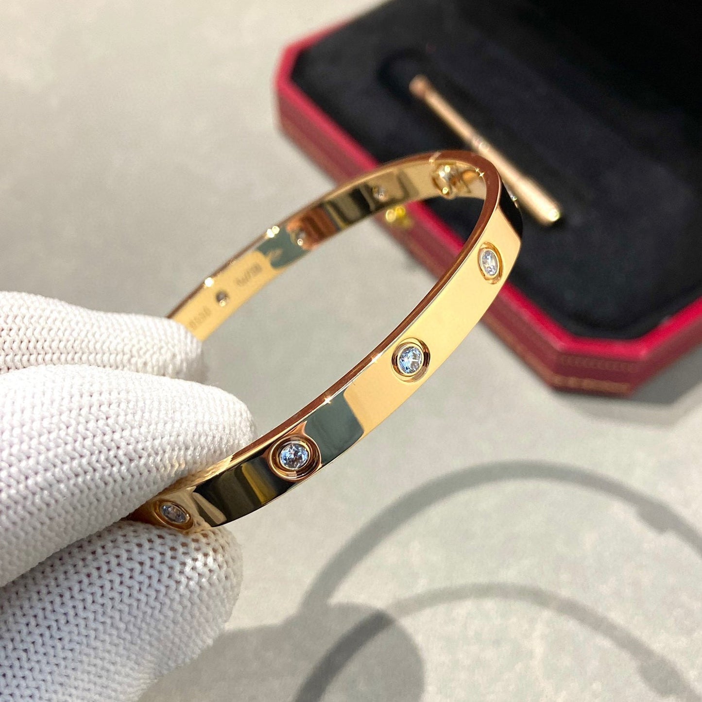 [Ornora Jewelry]LOVE BRACELET 6.1MM 10 DIAMONDS