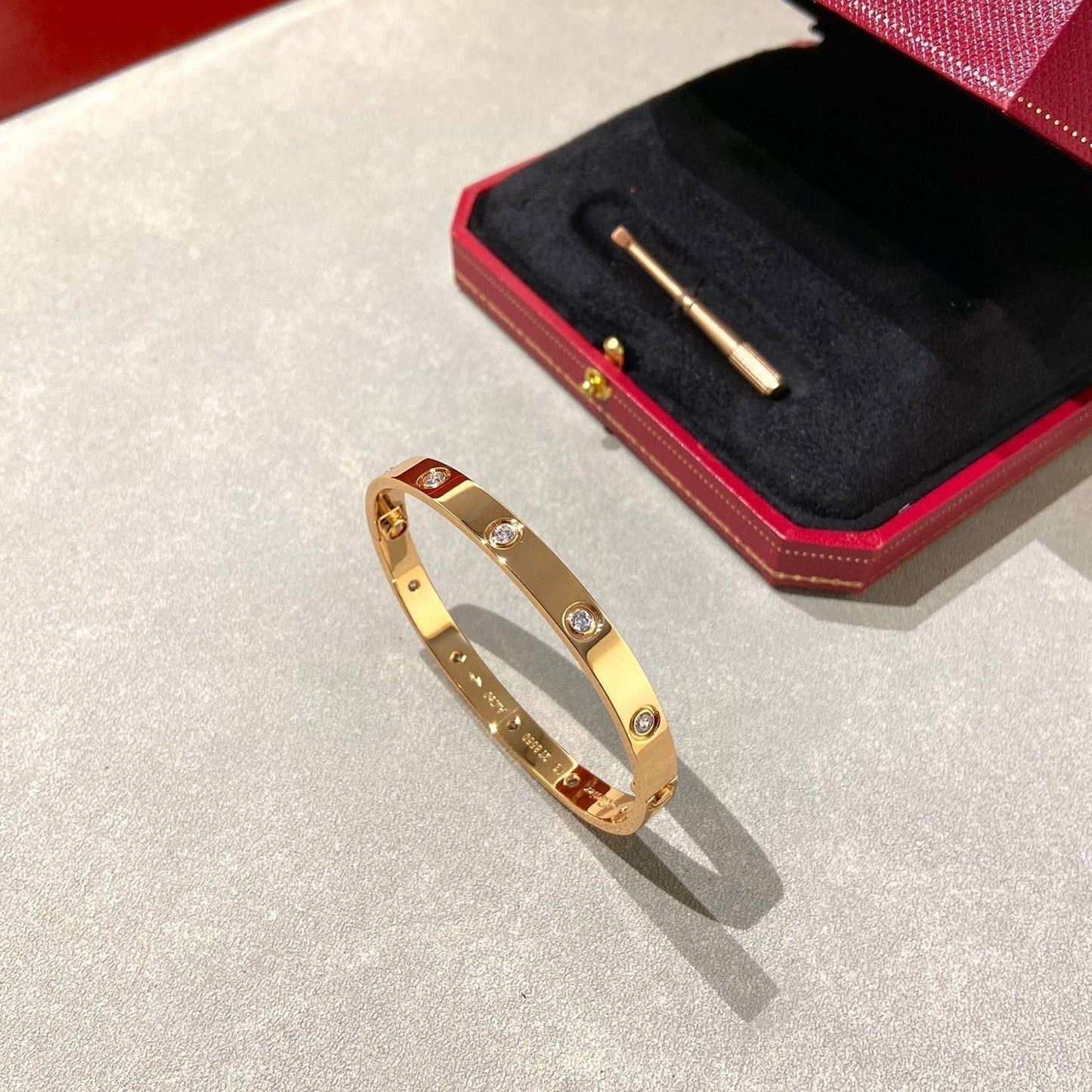 [Ornora Jewelry]LOVE BRACELET 6.1MM 10 DIAMONDS