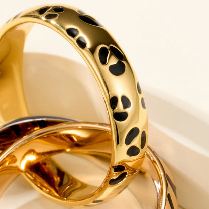 [Ornora Jewelry]TRINITY  RING LEOPARD PRINT