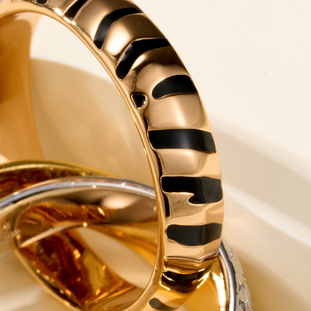 [Ornora Jewelry]TRINITY  RING LEOPARD PRINT