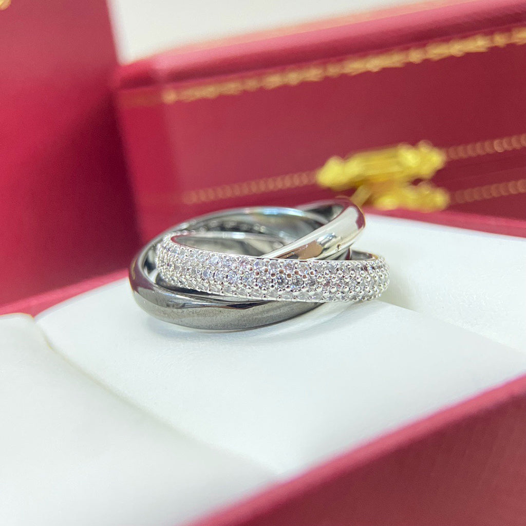 [Ornora Jewelry]TRINITY 3.2MM RING BLACK CERAMIC