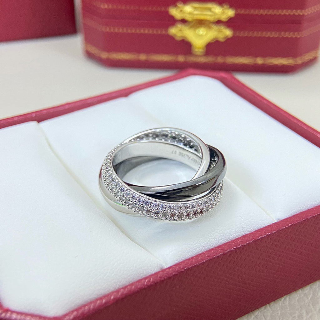 [Ornora Jewelry]TRINITY 3.2MM RING BLACK CERAMIC