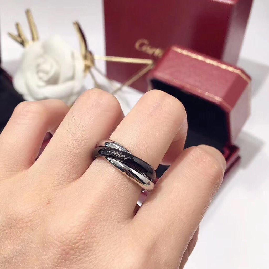 [Ornora Jewelry]TRINITY 3.2MM RING BLACK CERAMIC