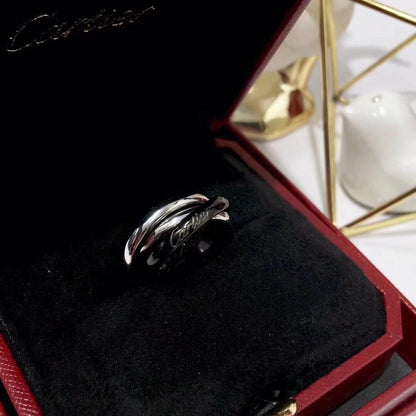 [Ornora Jewelry]TRINITY 3.2MM RING BLACK CERAMIC