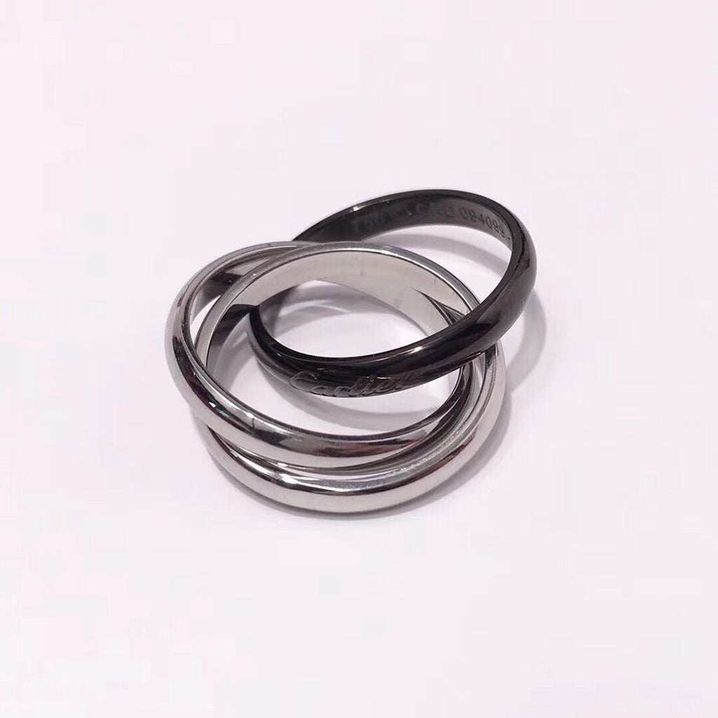 [Ornora Jewelry]TRINITY 3.2MM RING BLACK CERAMIC