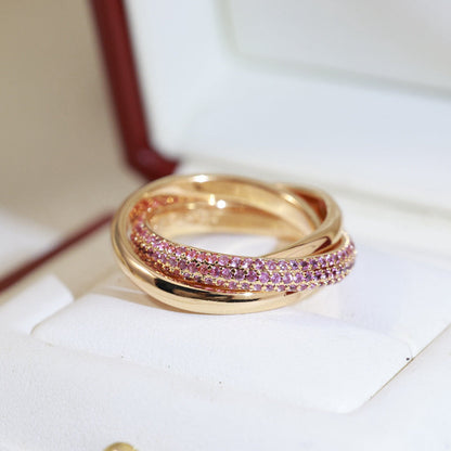 [Ornora Jewelry]TRINITY 3.2MM RING PINK DIAMOND