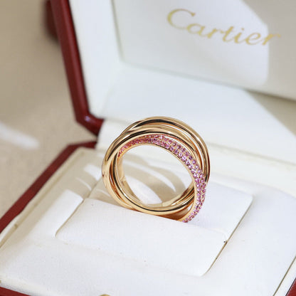 [Ornora Jewelry]TRINITY 3.2MM RING PINK DIAMOND