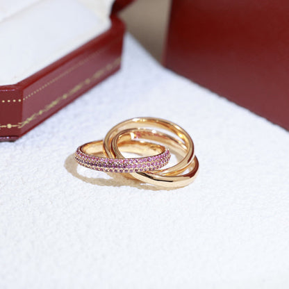 [Ornora Jewelry]TRINITY 3.2MM RING PINK DIAMOND
