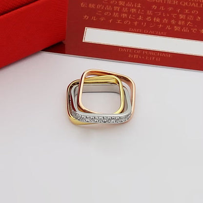 [Ornora Jewelry]TRINITY 3.5MM CUSHION RING COLLECTION